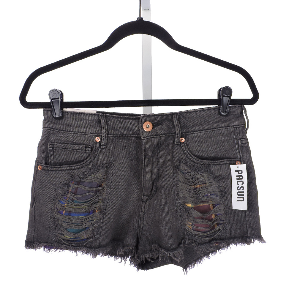 NWT pacsun bullhead High Rise Shorts Plaid Size 7